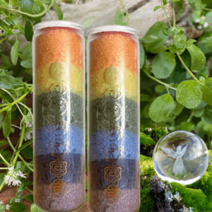 Regenbogenfarben Chakra Duft Kerze