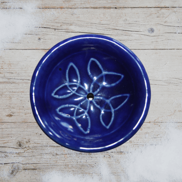 Räucherstäbchenhalter-Keramik Blau, Avalon NatureArt Seelenkunst Esoterik-Shop