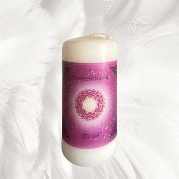Kronenchakra Kerze , Avalon NatureArt Esoterik Shop