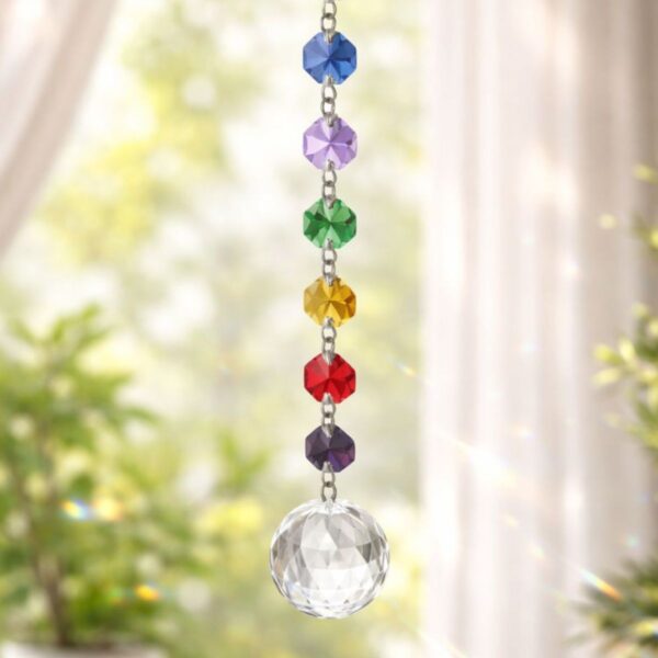 Oneness Feng-Shui Chakra Kristall-Kette Suncatcher DEKO