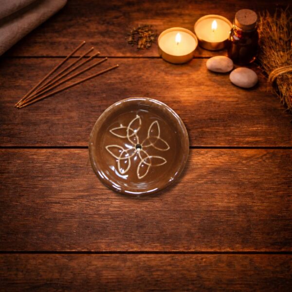 Räucherstäbchenhalter – Keramik in der Farbe braun ,Avalon NatureArt Esoterik Shop