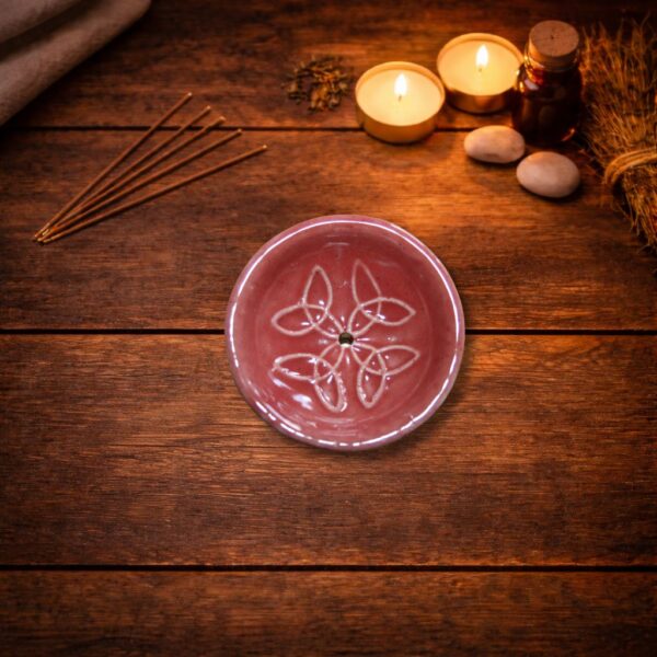 Räucherstäbchenhalter – Keramik in der Farbe rot, Avalon NatureArt Esoterik Shop