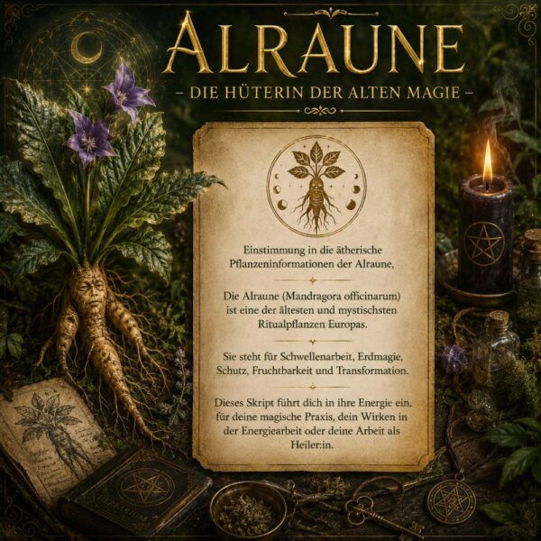 Alraune-Hüterin der alten Magie - Reiki Energiesystem,Avalon NatureArt Esoterik & Reiki Shop