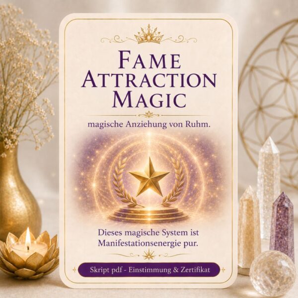Fame Attraction Magic-Reiki System, Avalon NatureArt Reiki & Esoterik Shop