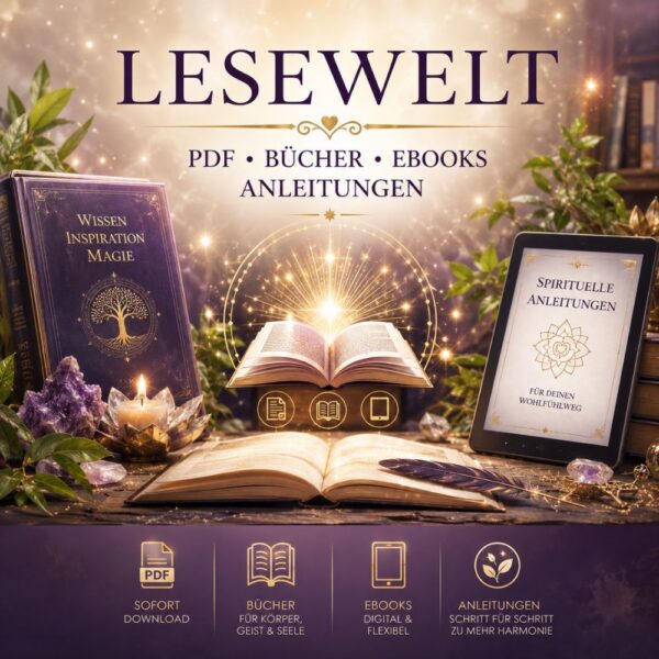 Lesewelt, Bücher, Pdf, Anleitungen , Ebook,Avalon NatureArt Esoterik & Reiki Shop