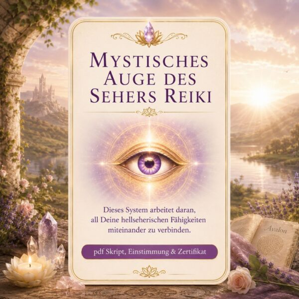 Mystisches Auge des Sehers--Reiki System,Avalon NatureArt Reiki & Esoterik Shop