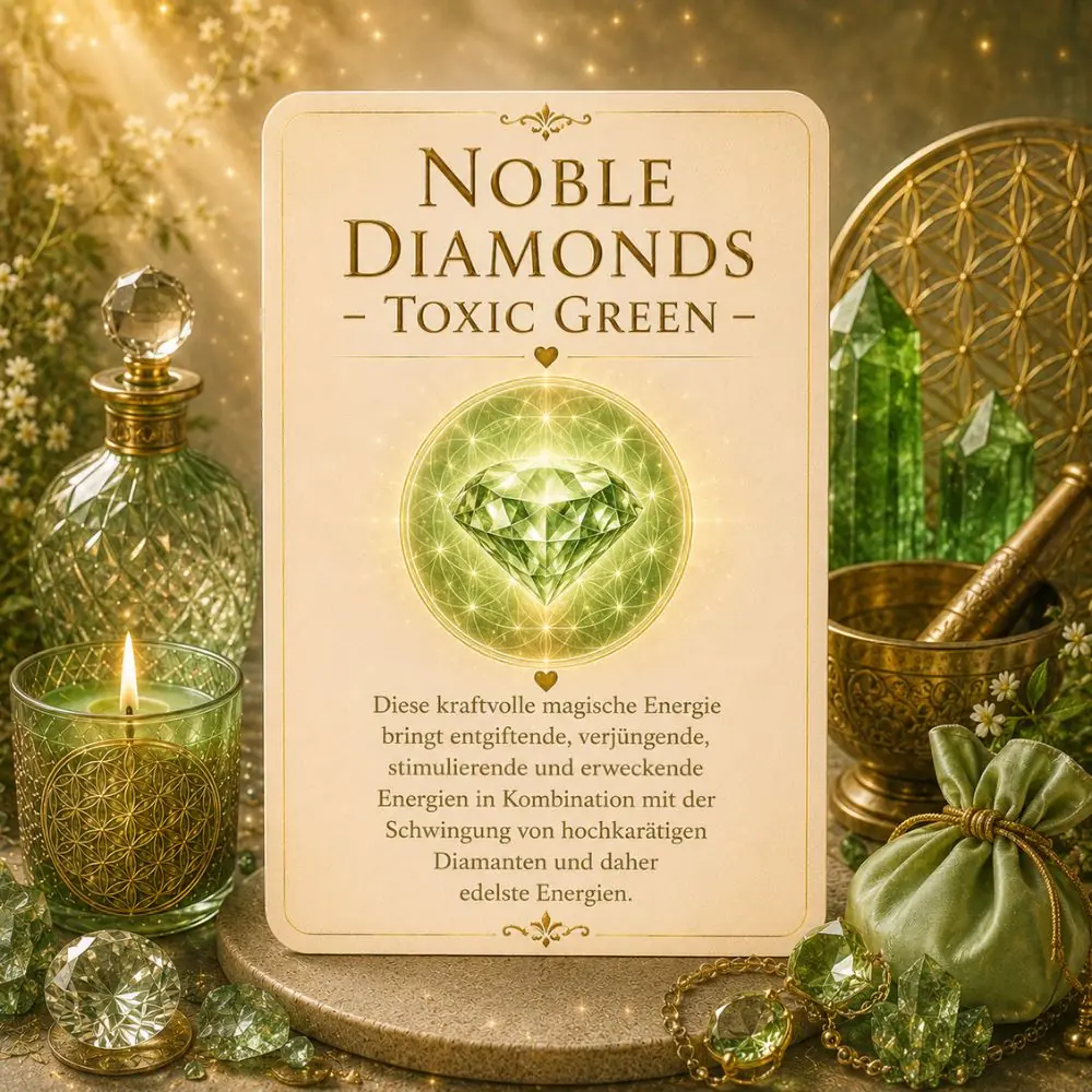 Noble Diamonds - Toxic Green  - Reiki Energiesystem,Avalon NatureArt Esoterik & Reiki Shop