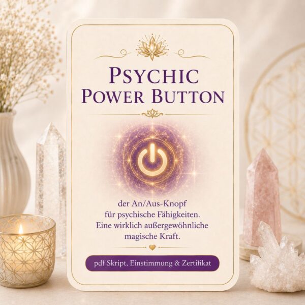 Psychic Power Button--Reiki System,Avalon NatureArt Reiki & Esoterik Shop
