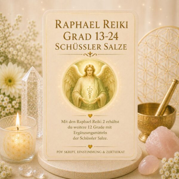 Raphael Reiki Schüssler Salze 13-24- Reiki Energiesystem, Avalon NatureArt Esoterik & Reiki Shop