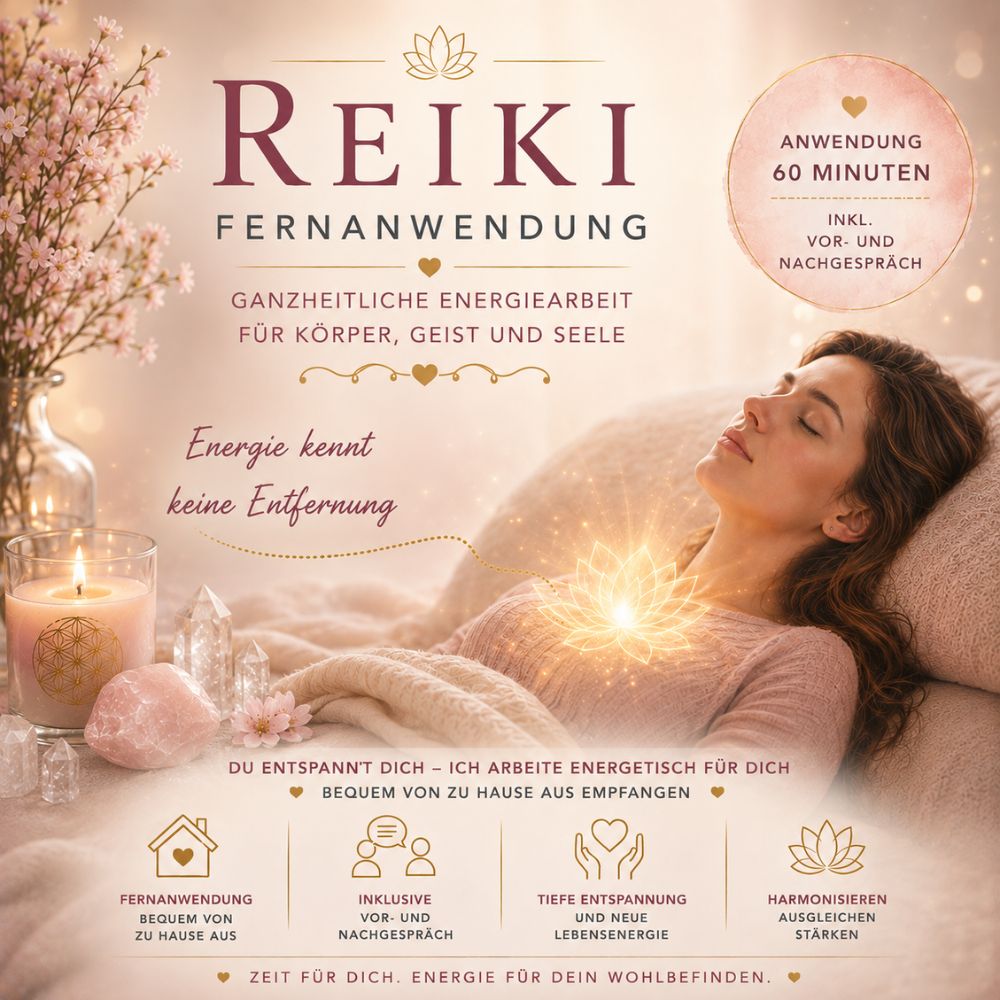 Reiki Fernanwendung- Energiesession,Avalon NatureArt - Reiki & Esoterik Shop