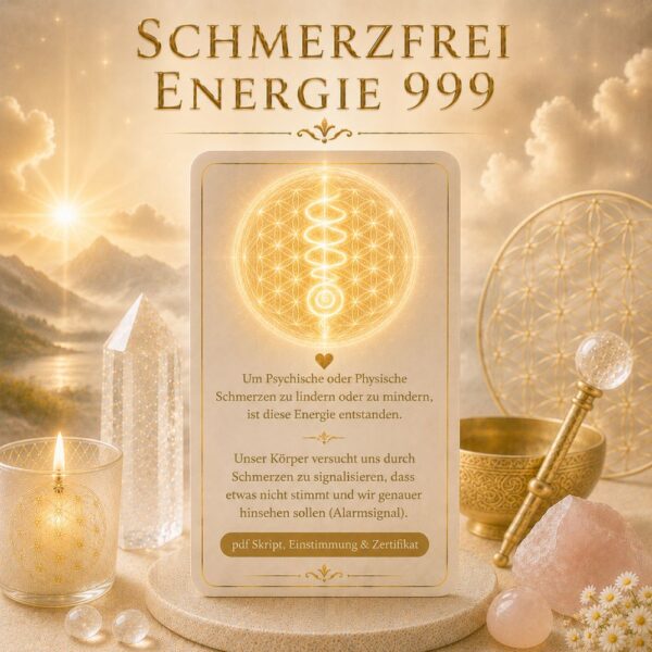 Schmerzfrei Energien999- Reiki System,Avalon NatureArt Reiki & Esoterik Shop