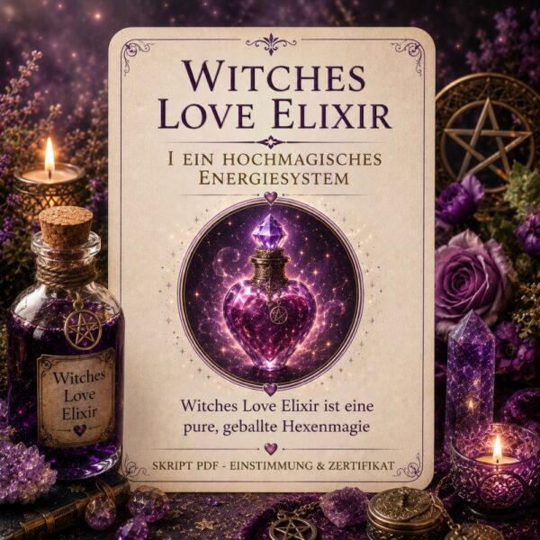 Witches Love Elixier - Reiki Energiesystem,Avalon NatureArt Esoterik & Reiki Shop