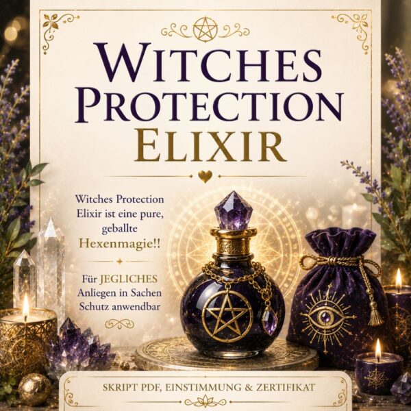 Witches Protection Elixir- Reiki Energiesystem,Avalon NatureArt Esoterik & Reiki Shop
