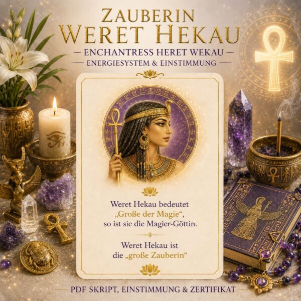 Zauberin Weret Hekau - Enchantress Heret Wekau- Reiki Energiesystem,Avalon NatureArt Esoterik & Reiki Shop