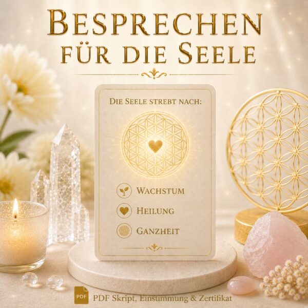 Besprechen für die Seele- Reiki Energiesystem mit Einweihung