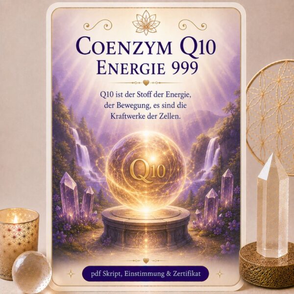 Coenzym Q 10 Energie 999-- Reiki Energiesystem,Avalon NatureArt Reiki & Esoterik Shop