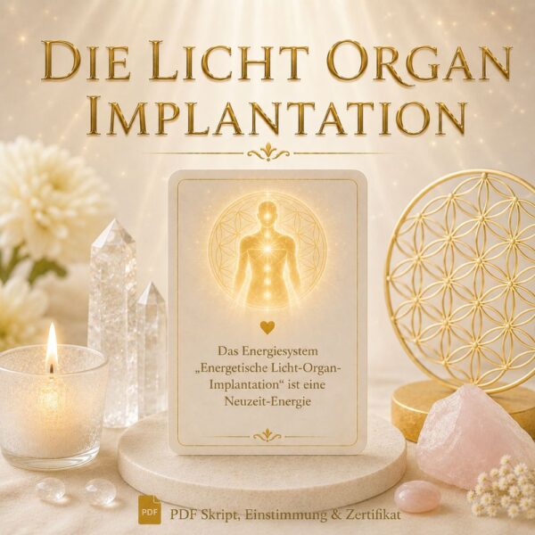 Das Lichtorgan Implantation - Reiki Energiesystem mit Einweihung