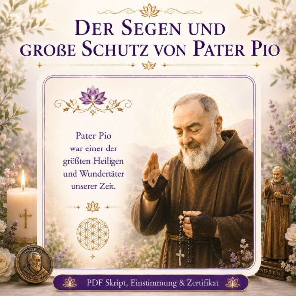 Der Segen und großer Schutz von Pater Pio- Reiki Energiesystem, Avalon NatureArt Reiki & Esoterik Shop
