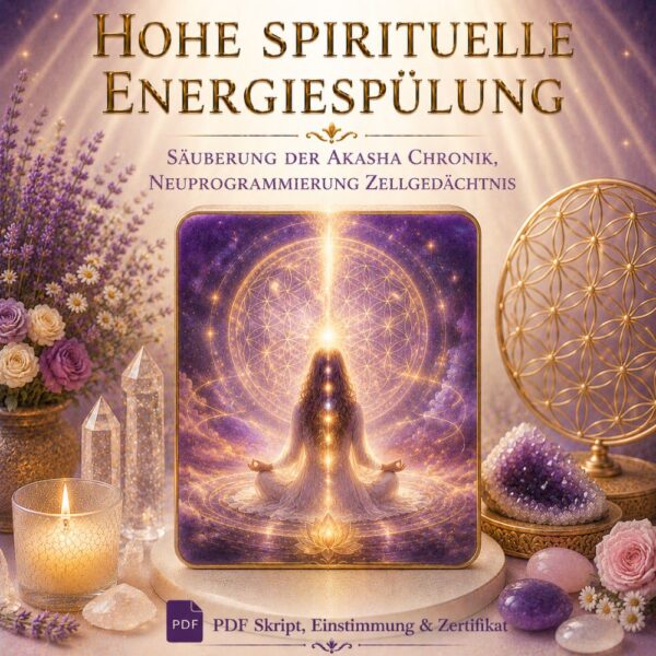 Hohe spirituelle Energiespülung  - Reiki Energiesystem & Einweihung