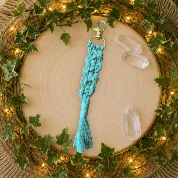 Schlüssel anhänger Makramee,Avalon NatureArt Reiki & Esoterik Shop