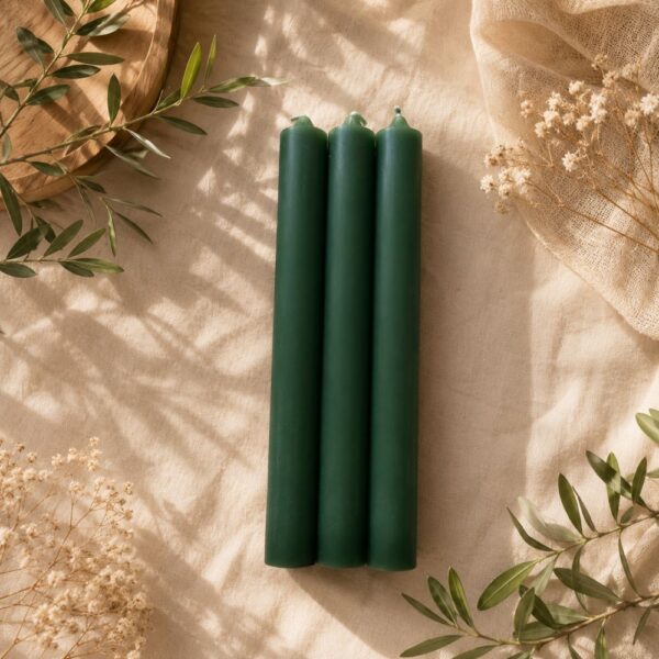 Kerzen Grün - Durchgefärbt,Avalon NatureArt Reiki & Esoterik Shop