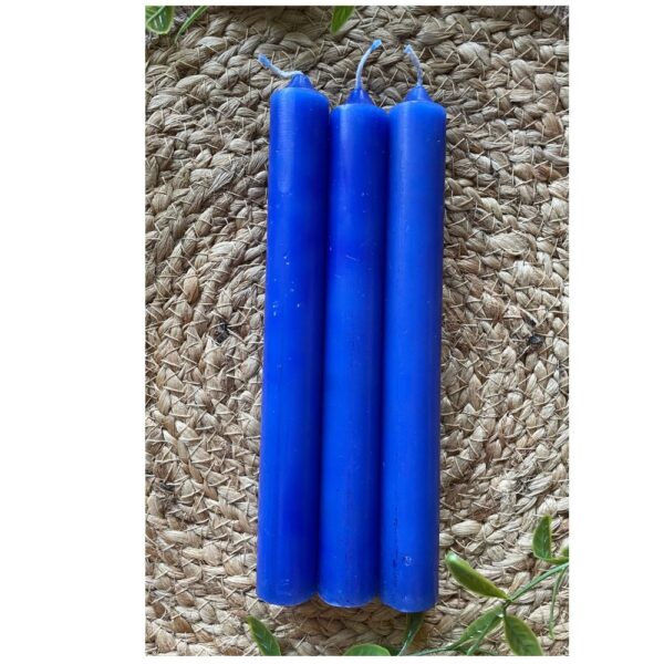 Stabkerze Kerzen blau,Avalon NatureArt Reiki & Esoterik Shop