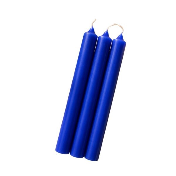 Kerzen blau durchgefärbt blanko
