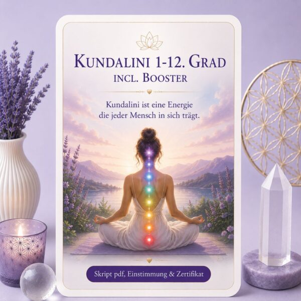 Kundalini 1-12.Grad-Reiki Energiesystem,Avalon NatureArt Reiki & Esoterik Shop