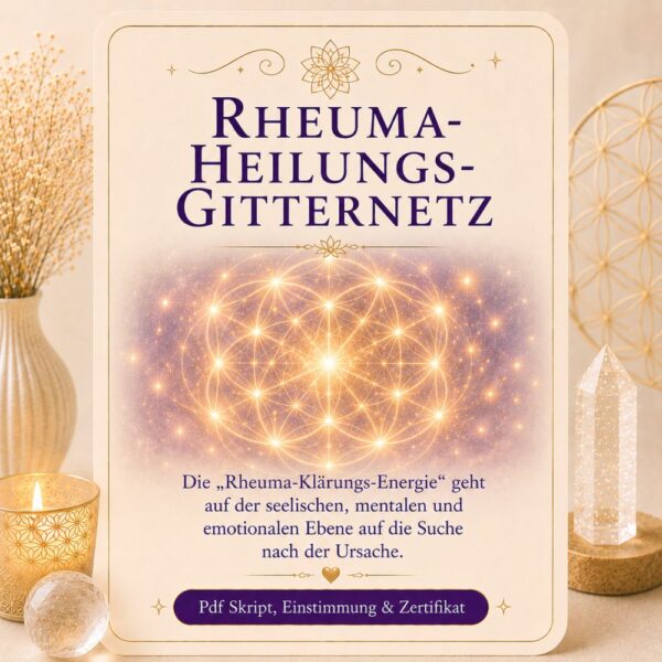 Rheuma Heilungs Gitternetz-Reiki Energiesystem, Avalon NatureArt Reiki & Esoterik Shop