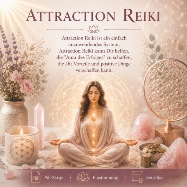 Attraction Reiki - Reiki Energiesystem & Einweihung
