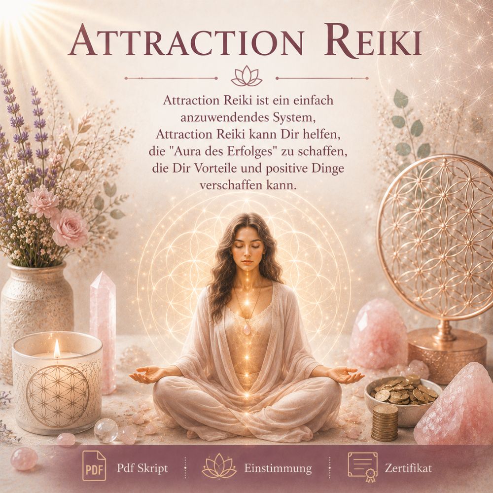 Attraction Reiki - Reiki Energiesystem & Einweihung