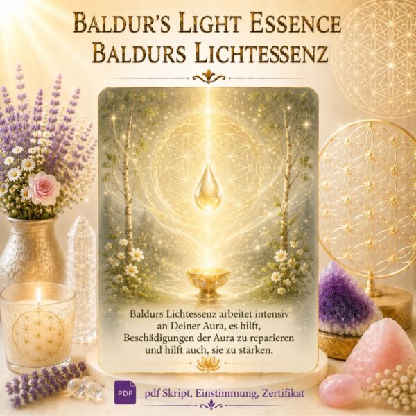 Baldur's Light Essence - Baldurs Lichtessenz- Reiki Energiesystem & Einweihung