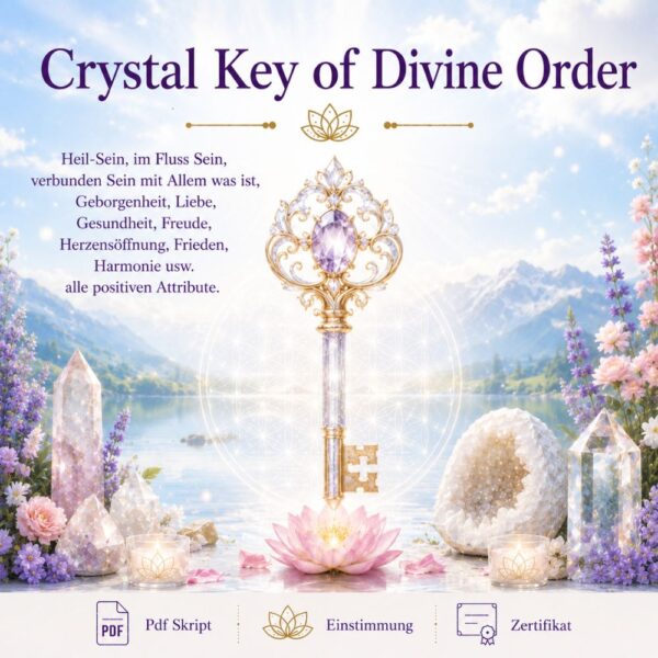 Crystal Key of Divine Order - Geldwunder Reiki - Reiki Energiesystem & Einweihung