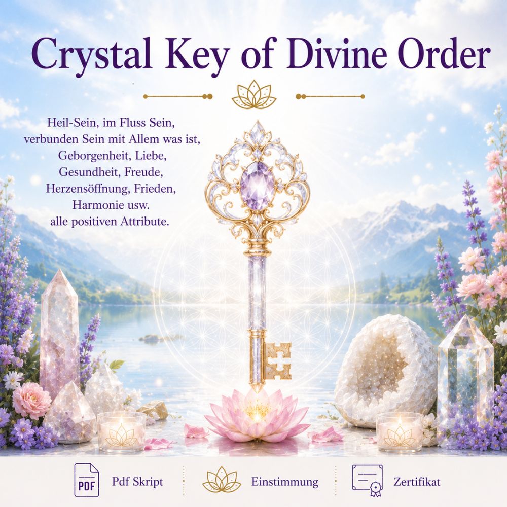 Crystal Key of Divine Order - Geldwunder Reiki - Reiki Energiesystem & Einweihung