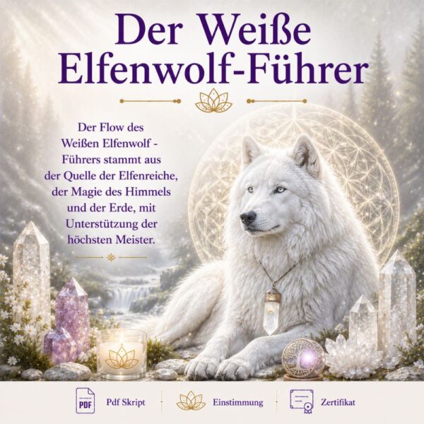 Der weiße Elfenwolf - Reiki Energiesystem & Einweihung