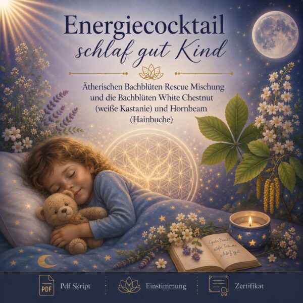 Energiecocktail - schlaf gut Kind  - Reiki Energiesystem & Einweihung