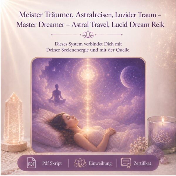 Meister Träumer, Astralreisen, Luzider Traum - Reiki Energiesystem & Einweihung