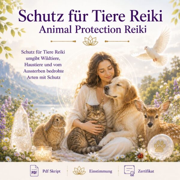 Schutz für Tiere Reiki - Animal Protection Reiki   - Reiki Energiesystem & Einweihung