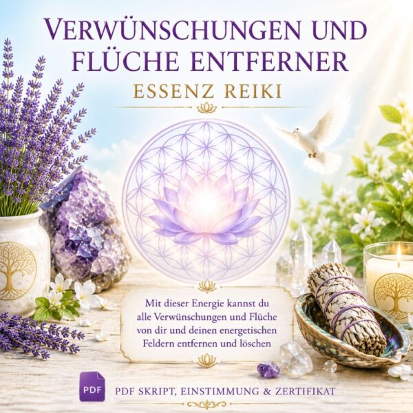 Verwünschungen und Flüche Entferner Essenz Reiki    - Reiki Energiesystem & Einweihung
