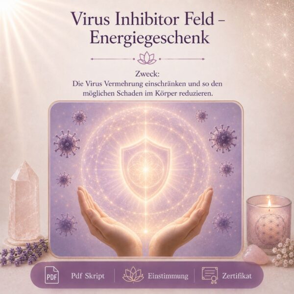 Virus Inhibitor Feld - Energiegeschenk- Reiki Energiesystem & Einweihung