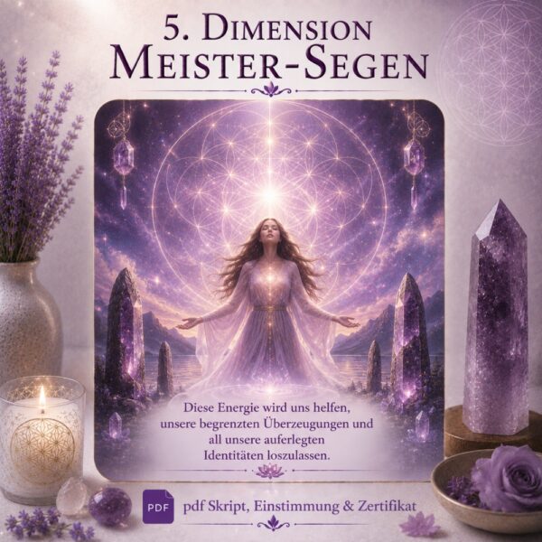 5. Dimension Meister-Segen  - Reiki Energiesystem & Einweihung