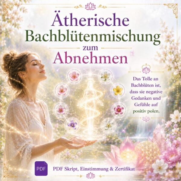Ätherische Bachblütenmischung zum Abnehmen - Energiesystem & Einweihung