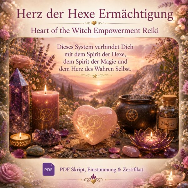 Herz der Hexe Ermächtigung- Reiki Energiesystem & Einweihung
