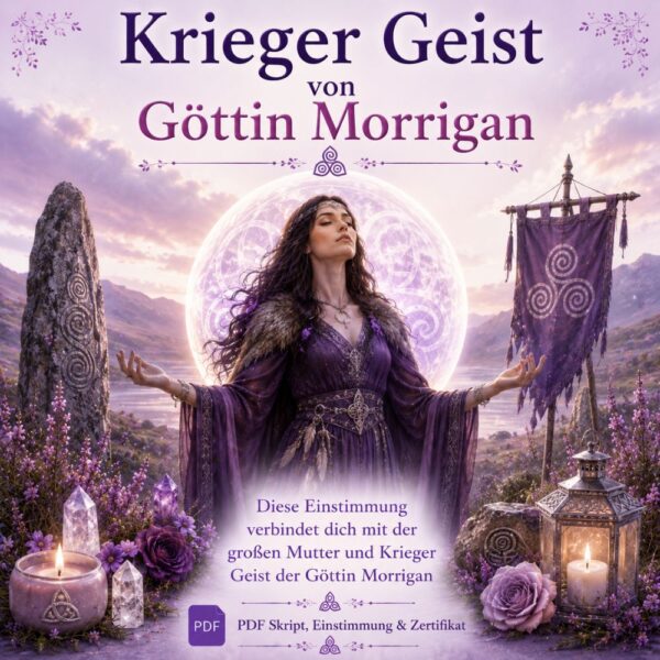 Krieger Geist von Göttin Morrigan - Energiesystem & Einweihung