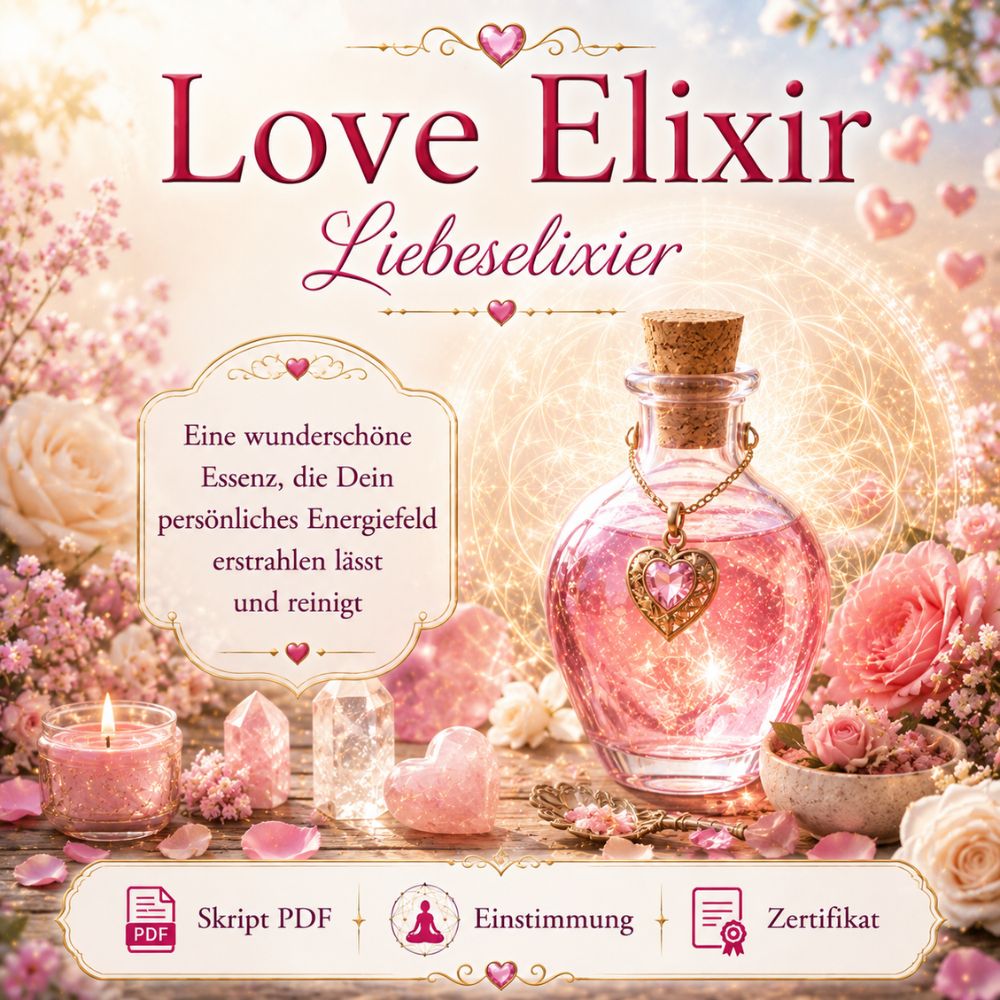 Love Elixir - Liebeselixier- Reiki Energiesystem & Einweihung,Avalon NatureArt - Reiki & Esoterik Shop