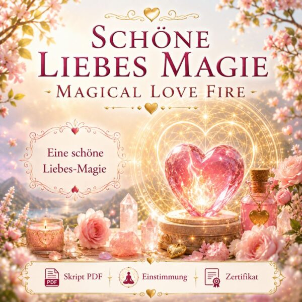 SCHÖNE LIEBES MAGIE-MAGICAL LOVE FIRE - Reiki Energiesystem & Einweihung,Avalon NatureArt - Reiki & Esoterik Shop