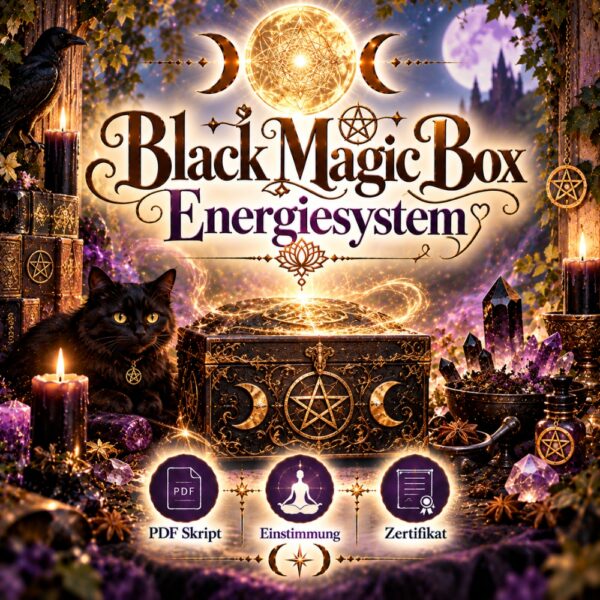 Black Magic Box  - Reiki Energiesystem und Einstimmung, Avalon NatureArt - Reiki - Magie & Esoterik Shop