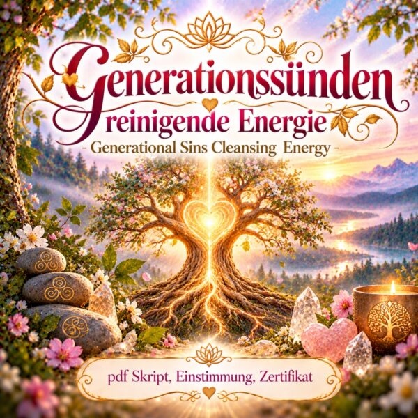 Generationssünden reinigende Energie - Reiki Energiesystem und Einstimmung
