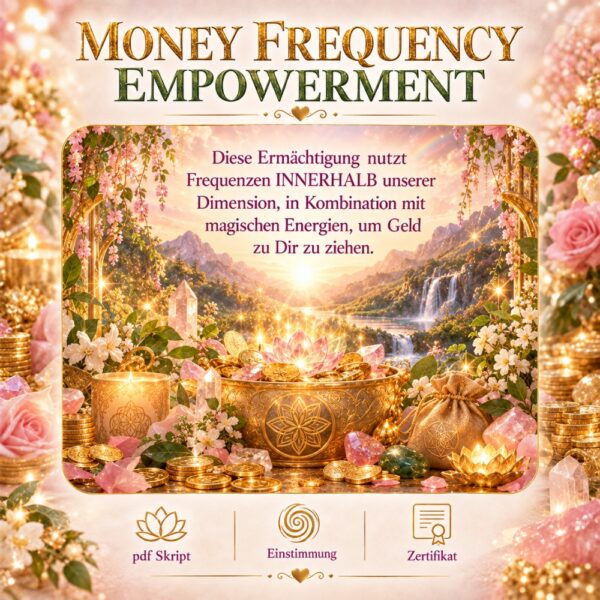 MONEY FREQUENCY EMPOWERMENT - Reiki Energiesystem und Einstimmung